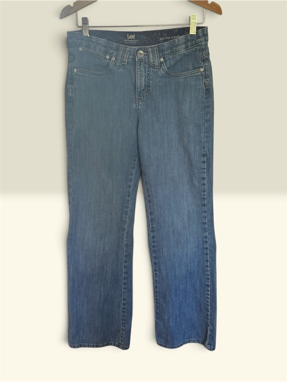 Lee Women's Platinum Label “No Gap” Jeans in Medium Blue Wash
